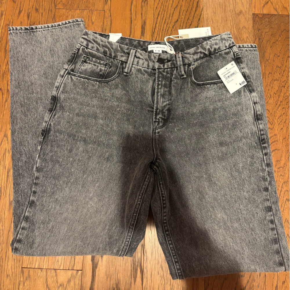 Good American Black and White Denim